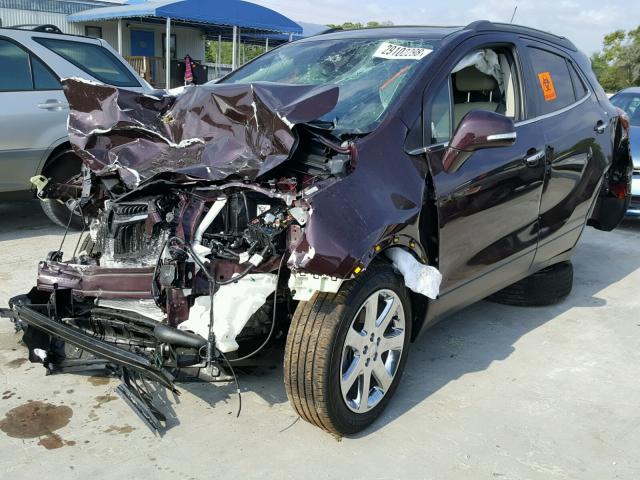 KL4CJCSB2JB573301 - 2018 BUICK ENCORE ESS MAROON photo 2