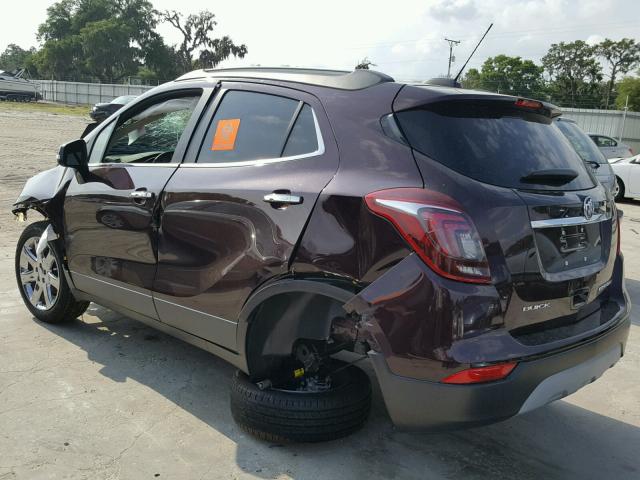 KL4CJCSB2JB573301 - 2018 BUICK ENCORE ESS MAROON photo 3