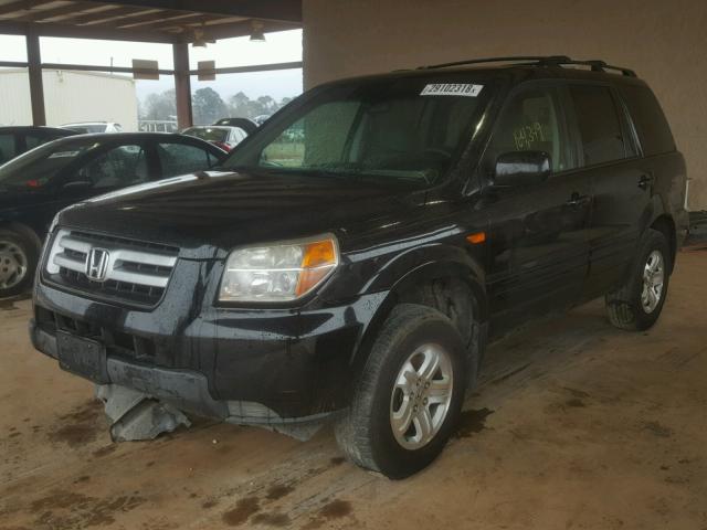 5FNYF28278B012078 - 2008 HONDA PILOT VP BLACK photo 2