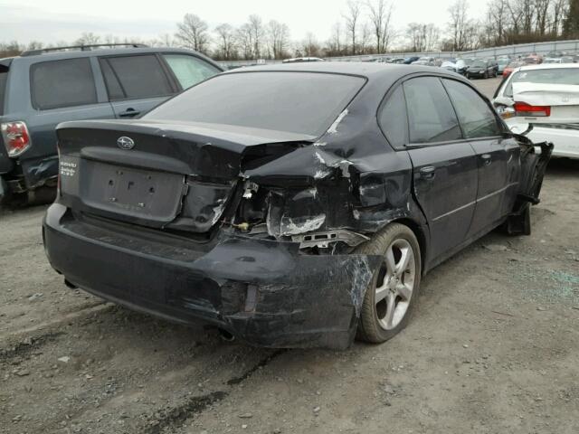 4S3BL616087207951 - 2008 SUBARU LEGACY 2.5 BLACK photo 4