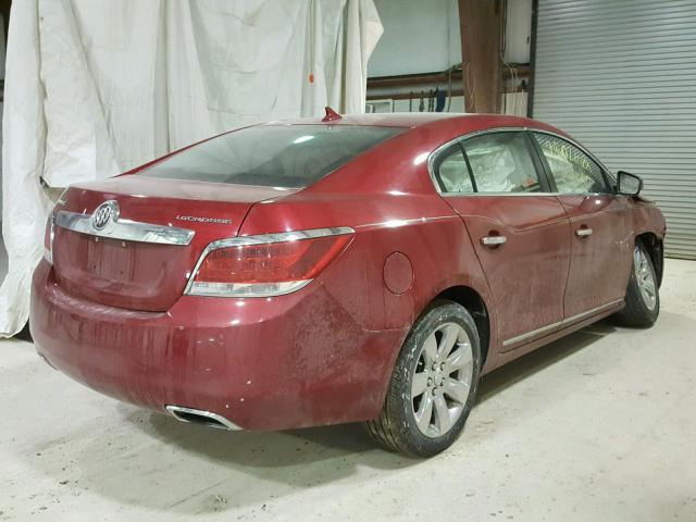 1G4GD5E32CF253062 - 2012 BUICK LACROSSE P RED photo 4