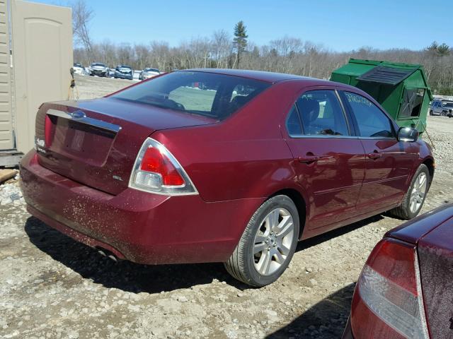 3FAHP08Z06R137858 - 2006 FORD FUSION SEL MAROON photo 4