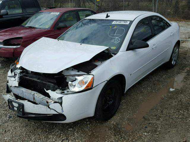 1G2ZG57B694123688 - 2009 PONTIAC G6 WHITE photo 2