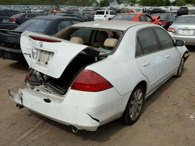 1HGCM66856A069790 - 2006 HONDA ACCORD EX WHITE photo 4