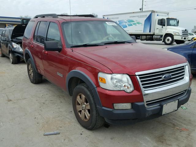 1FMEU63E07UB62469 - 2007 FORD EXPLORER X MAROON photo 1