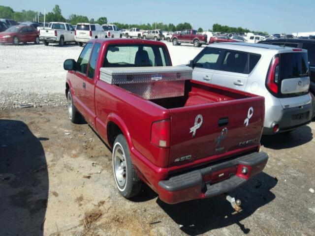 1GCCS19501K126148 - 2001 CHEVROLET S TRUCK S1 RED photo 3