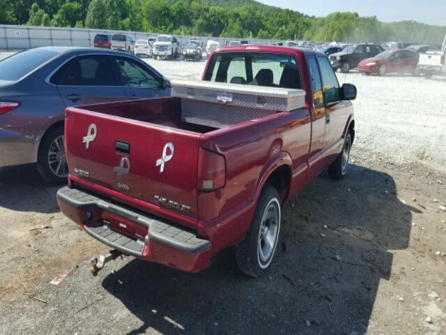 1GCCS19501K126148 - 2001 CHEVROLET S TRUCK S1 RED photo 4