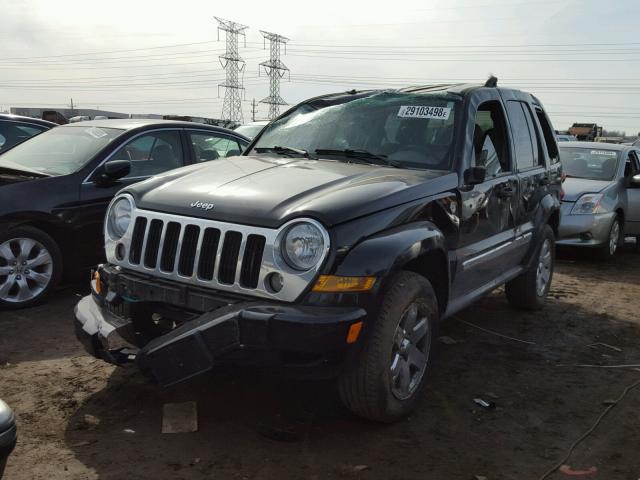 1J4GL58K65W631777 - 2005 JEEP LIBERTY LI BLACK photo 2