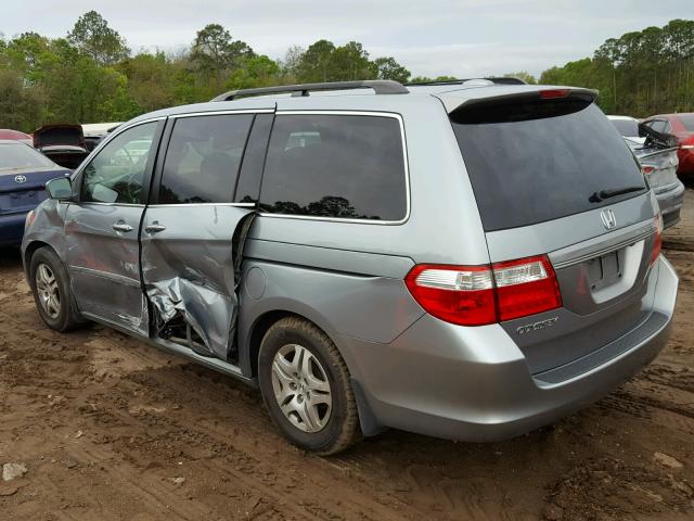 5FNRL387X6B001796 - 2006 HONDA ODYSSEY EX GRAY photo 3