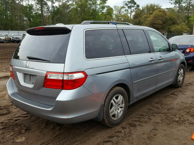 5FNRL387X6B001796 - 2006 HONDA ODYSSEY EX GRAY photo 4