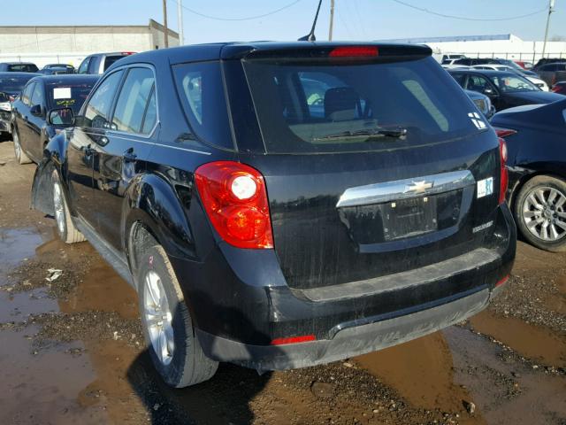 2GNALBEK0D1269537 - 2013 CHEVROLET EQUINOX LS BLACK photo 3