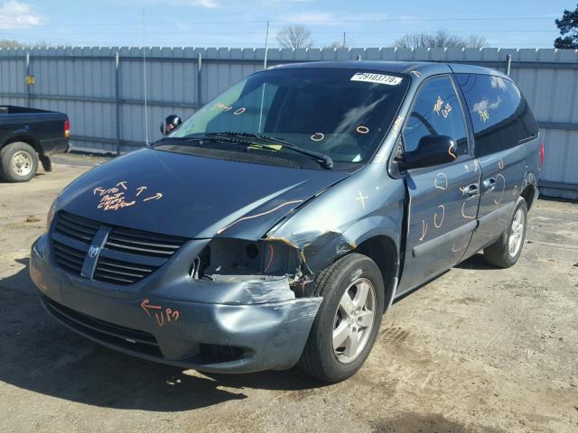 1D4GP45R46B500395 - 2006 DODGE CARAVAN SX BLUE photo 2