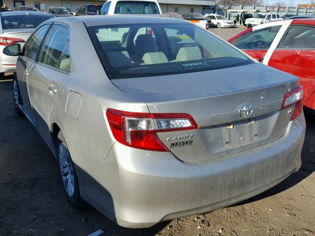 4T4BF1FK8ER415106 - 2014 TOYOTA CAMRY L BEIGE photo 3