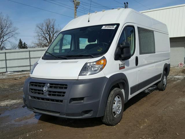 3C6TRVDD3EE130308 - 2014 RAM PROMASTER WHITE photo 2