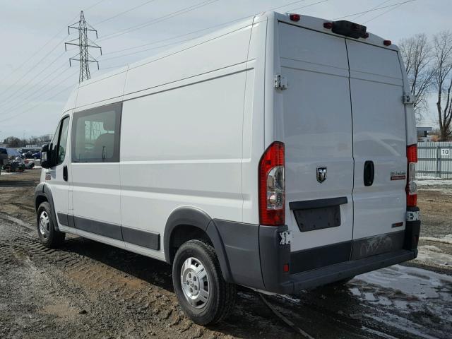 3C6TRVDD3EE130308 - 2014 RAM PROMASTER WHITE photo 3