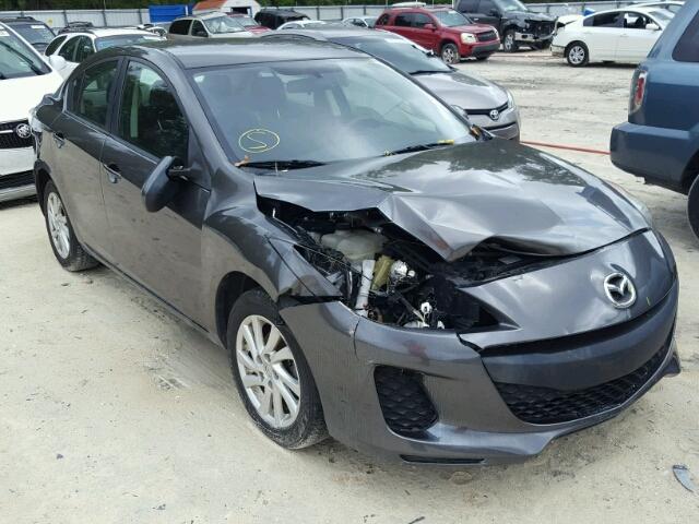 JM1BL1V76C1536137 - 2012 MAZDA 3 I GRAY photo 1