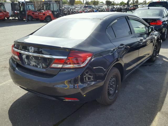 19XFB2F57FE291700 - 2015 HONDA CIVIC LX BLACK photo 4