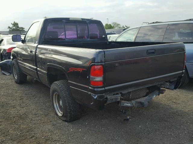 1B7HC16Z7TS579762 - 1996 DODGE RAM 1500 BLACK photo 3