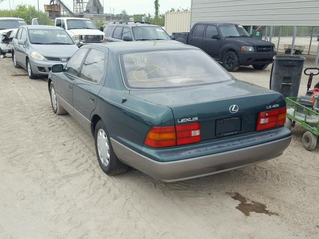 JT8BH22F1T0051671 - 1996 LEXUS LS 400 GREEN photo 3