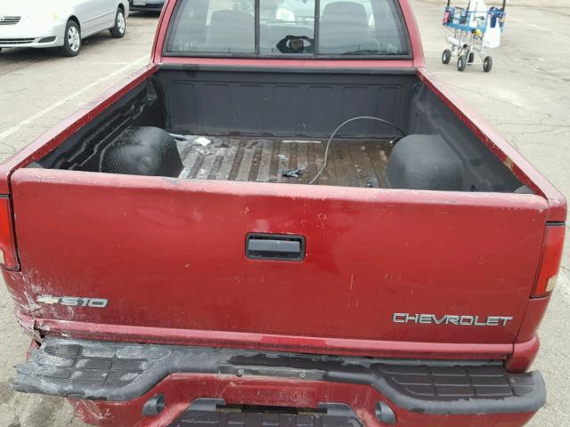 1GCCS19W618221304 - 2001 CHEVROLET S TRUCK S1 RED photo 6