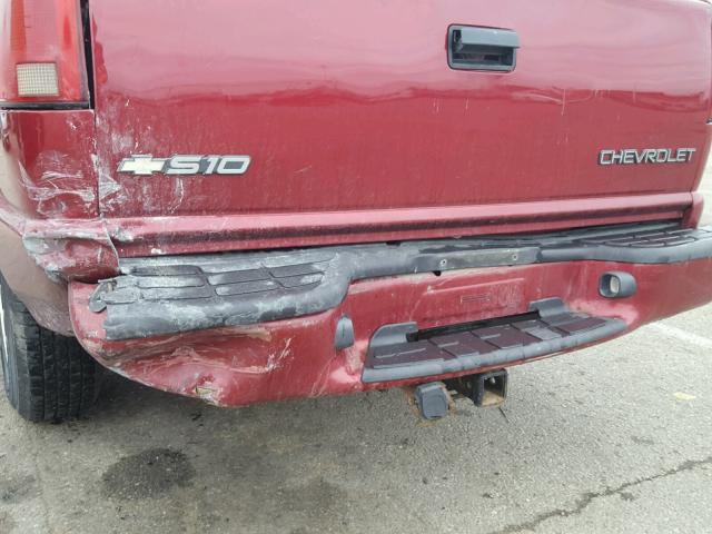 1GCCS19W618221304 - 2001 CHEVROLET S TRUCK S1 RED photo 9