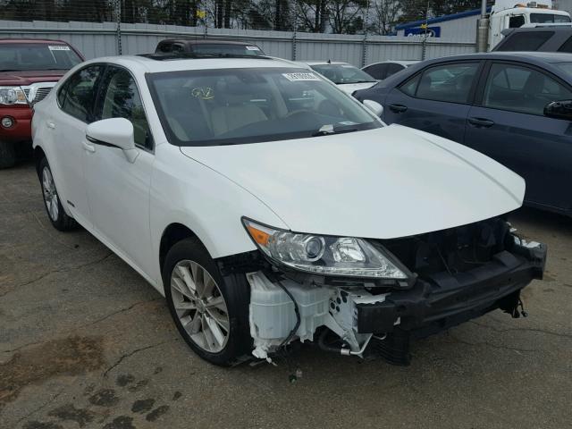 JTHBW1GG9E2055444 - 2014 LEXUS ES 300H WHITE photo 1