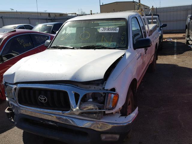 5TEVL52N84Z317226 - 2004 TOYOTA TACOMA XTR WHITE photo 2