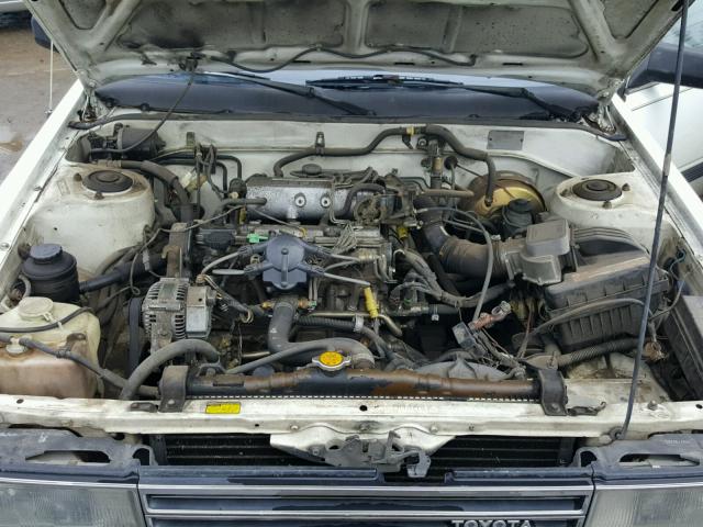 JT2SV12E5G6019765 - 1986 TOYOTA CAMRY DLX WHITE photo 7