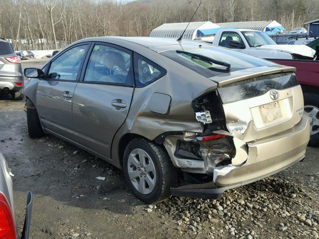 JTDKB20U753021841 - 2005 TOYOTA PRIUS BEIGE photo 3