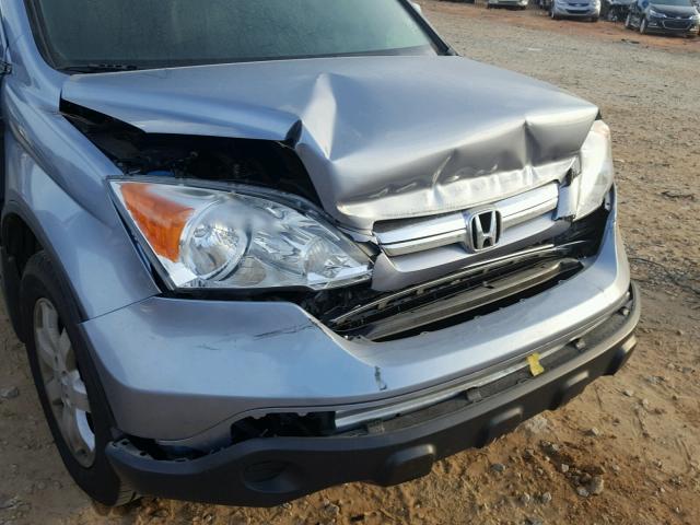 5J6RE38719L001059 - 2009 HONDA CR-V EXL SILVER photo 9