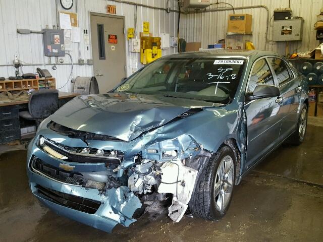 1G1ZG57BX94193425 - 2009 CHEVROLET MALIBU LS GREEN photo 2