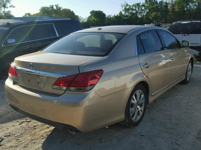 4T1BK3DB1BU408529 - 2011 TOYOTA AVALON BAS GOLD photo 4