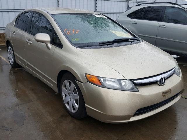 1HGFA16527L129562 - 2007 HONDA CIVIC LX GOLD photo 1