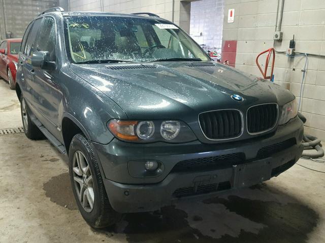 5UXFA13556LY47025 - 2006 BMW X5 3.0I GREEN photo 1