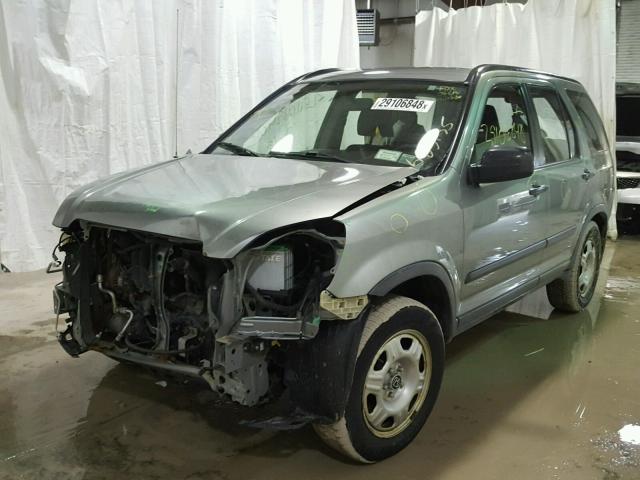 JHLRD68576C023655 - 2006 HONDA CR-V LX GRAY photo 2