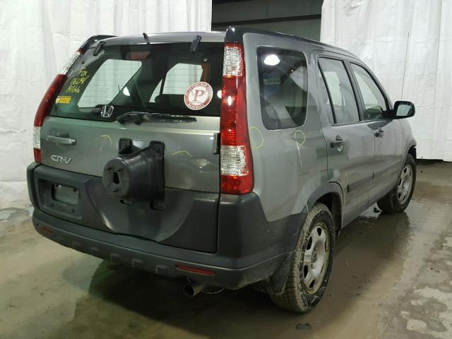 JHLRD68576C023655 - 2006 HONDA CR-V LX GRAY photo 4