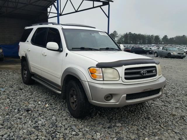 5TDZT34A33S161706 - 2003 TOYOTA SEQUOIA SR WHITE photo 1