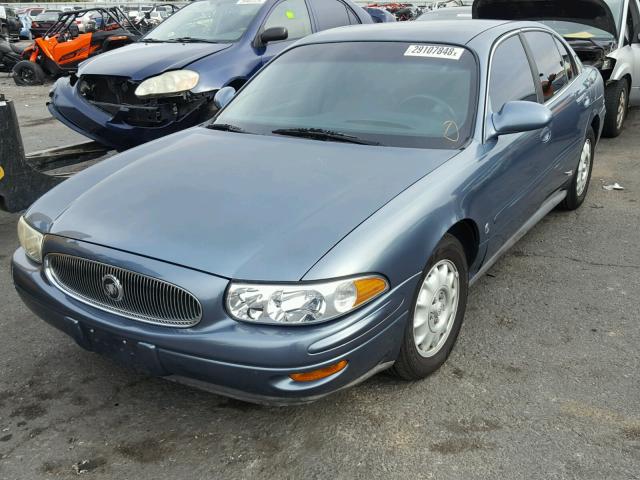 1G4HR54K0YU306102 - 2000 BUICK LESABRE LI BLUE photo 2