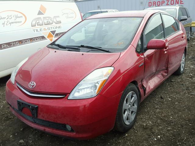 JTDKB20U693473687 - 2009 TOYOTA PRIUS RED photo 2