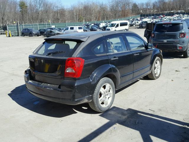 1B3HB28B17D183668 - 2007 DODGE CALIBER BLACK photo 4