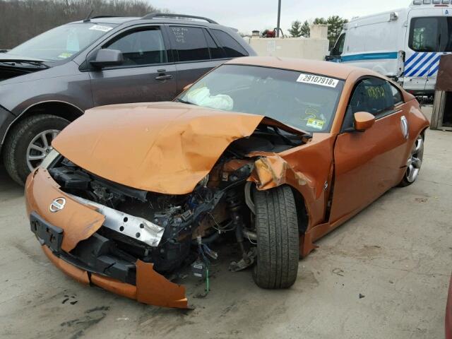 JN1AZ34D16M302006 - 2006 NISSAN 350Z COUPE ORANGE photo 2