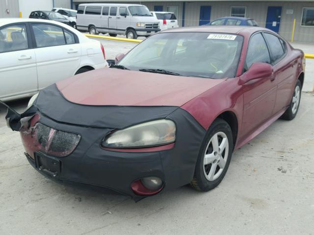 2G2WP522651275812 - 2005 PONTIAC GRAND PRIX Tünd qırmızı foto 2