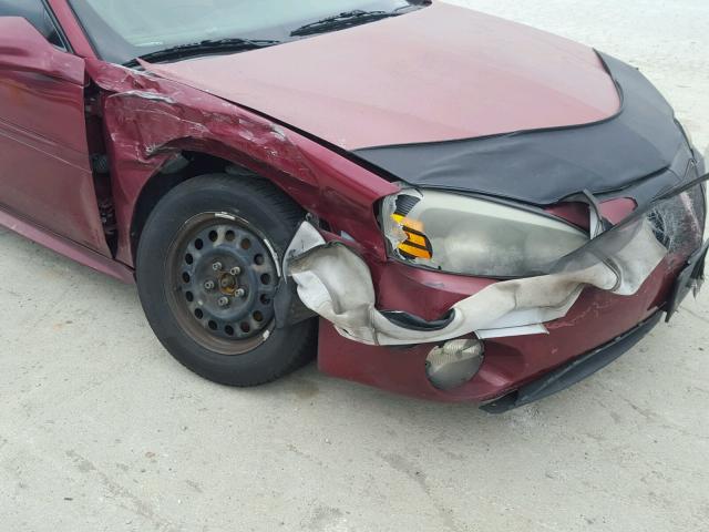 2G2WP522651275812 - 2005 PONTIAC GRAND PRIX Tünd qırmızı foto 9