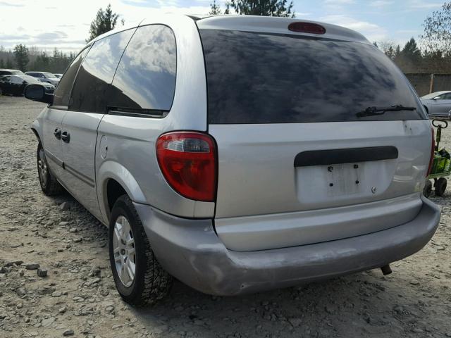 1D4GP25R56B654361 - 2006 DODGE CARAVAN SE SILVER photo 3