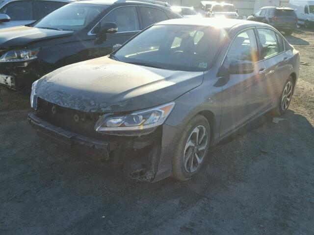 1HGCR3F86HA004465 - 2017 HONDA ACCORD EXL GRAY photo 2