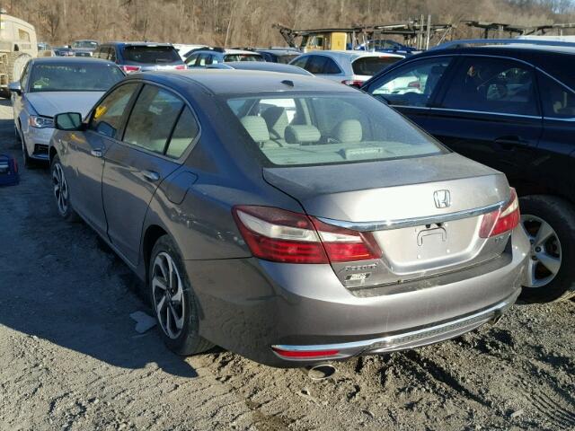 1HGCR3F86HA004465 - 2017 HONDA ACCORD EXL GRAY photo 3