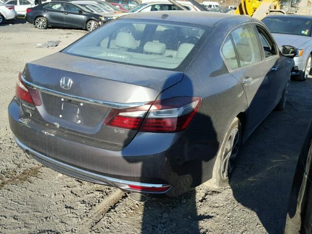 1HGCR3F86HA004465 - 2017 HONDA ACCORD EXL GRAY photo 4