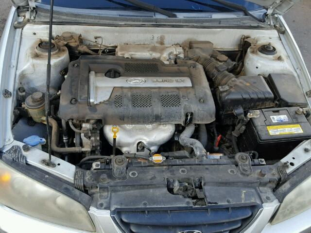 KMHDN46D96U257935 - 2006 HYUNDAI ELANTRA GL SILVER photo 6