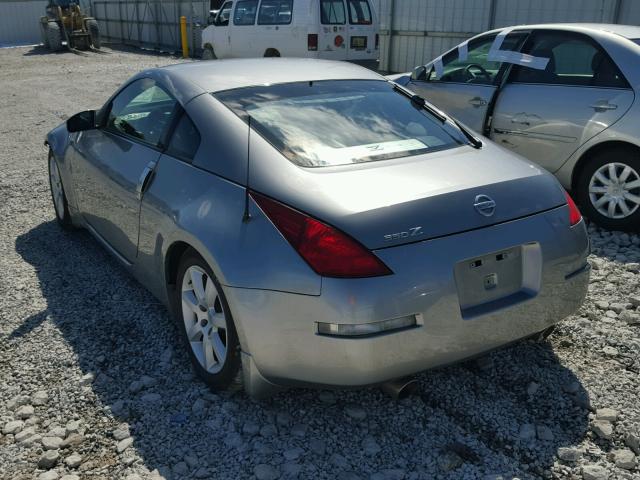 JN1AZ34E53T017481 - 2003 NISSAN 350Z COUPE SILVER photo 3