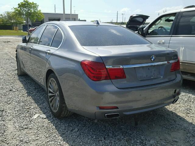 WBAKC6C53CDX99373 - 2012 BMW 750I XDRIV GRAY photo 3